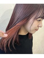 ヘアーサロン 6(hair salon) 髪質改善カラー×インナーピンクオレンジ