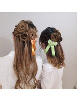 ヘアセットサロン ミント(Hair set salon MINT)&nbsp;お花×ハートアレンジ
