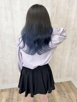 ラッズプラスエイチ(Lads+h)&nbsp;エアータッチ　ネイビーグラデーションカラー