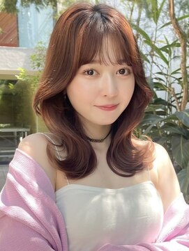 フォンズ(FONS) 愛されくびれミディ*韓国顔まわりカット&ラベンダーベージュ