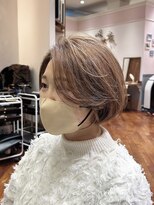 ビュートリアム 梅田(BEAUTRIUM)&nbsp;ショートボブ/丸み/ぱつっと/耳かけ/ハイライト/梅田/茶屋町