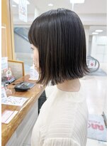 モリオ フロム ロンドン サッポロファクトリー店(morio FROM LONDON)&nbsp;【morio札幌】札幌ボブ　大人かわいい黒髪ぱつっと外ハネボブ