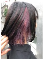 ロジッタ(ROJITHA)&nbsp;【ROJITHA原宿表参道】インナーカラー×うち巻きボブ
