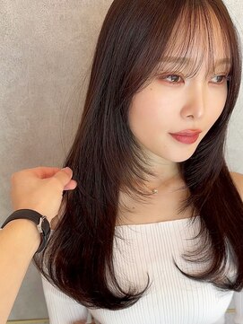 シーシンジュク 新宿南口(Sea shinjuku) 韓国風前髪×レイヤーカット【髪質改善/新宿/レイヤーカット】