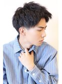 【 Ｉ. 】刈り上げツーブロックアップバング短髪黒髪　川口