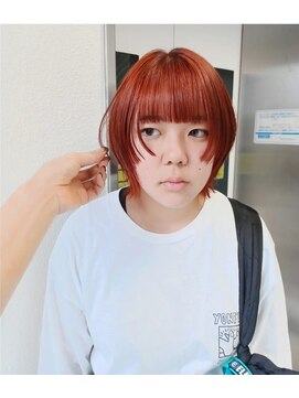 パープル(purple) オレンジショート