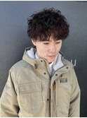 波巻きパーマ