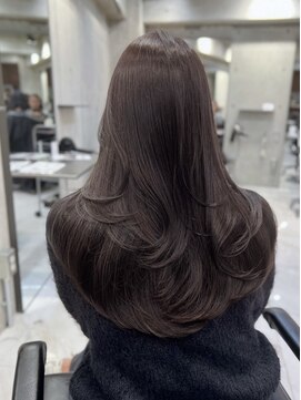 サイン 渋谷(SIGN) 艶髪レイヤーカット韓国ヘアーグレージュ髪質改善トリートメント