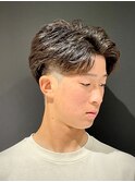 アップバングツーブロックスタイル