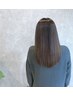 【気になる癖もサラサラへ♪】カット+ナチュラル縮毛矯正　￥11,000