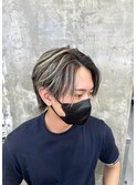 波巻きツイストスパイラルパーマ/フェザーパーマ/眉毛/メンズ