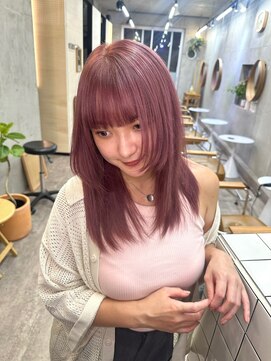 ソルトウォーター(SALT WATER) カシスピンク/イメチェン/ハイトーン/ブリーチ/恵比寿/代官山