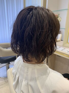 アッシュ 仙川店(Ash) NOパーマくせ毛活かしカットショートボブ30代40代50代ゆるふわ
