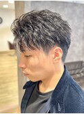 ツイストスパイラルパーマフェザーパーマメンズマッシュ佐賀
