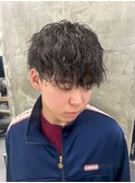 波巻きツイストスパイラルパーマ/フェザーパーマ/眉毛/メンズ