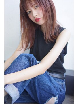 ルモア(RUMOR) Rumor【ピンクカラー×3Dカラー】ピンクアッシュジグザグバング