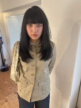 ギャザー 豊橋(Gather) 重めでも動くミディアムレイヤースタイル