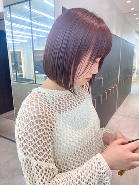 ロンドクロエ 横浜(Lond Chloe) マロンベージュ/ボブ/前髪/レイヤー/髪質改善/縮毛矯正/横浜