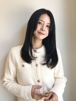 ジプソ(Gypso)&nbsp;セミロングレイヤーカット×アッシュグレージュ