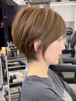 ブレス ヘアデザイン(BLESS hair design)&nbsp;静岡駅ショートボブくびれショートイルミナカラー顔周りレイヤー