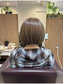 【L by first】明るい白髪染めでミルクティーベージュ
