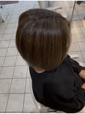 白髪染めっぽく見せない艶髪カラー