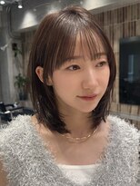 ファルベ(Farbe)&nbsp;黒髪/オリーブグレー/小顔に見せるヘア/ココアベージュ/レイヤー