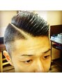 バービーボーイズヘア(Barbee Boys HAIR)&nbsp;バリアートでメリハリ！逆に流せばラインも隠せて違う雰囲気も！