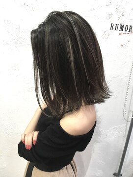 ルモア(RUMOR) Rumor×コントラストハイライトカラー・ダークグレージュ