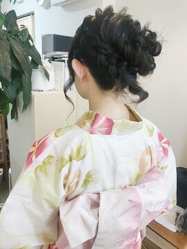 ロカット サロン(Roquat Salon) サイドアップ浴衣アレンジ【ヘアアレンジ　立川/立川南口 浴衣】