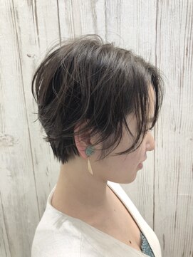 ヘア ドレス リッケ(hair dress lykke) 【lykke】ハンサムベビーショート×Mat greige
