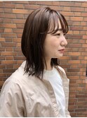 シンプルミディ フェザーバング【uiic rira style】