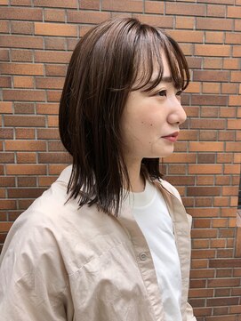 ウィーク 梅田(UiiC) シンプルミディ フェザーバング【uiic rira style】