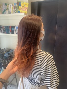 ロロ(ro-ro) 【恵比寿ro-ro】オレンジハイライト&グラデーション