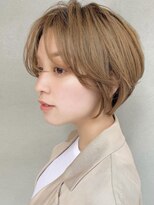 ベックヘアサロン 広尾店(BEKKU hair salon) マロンベージュの柔らかひし形ショートボブヘア☆