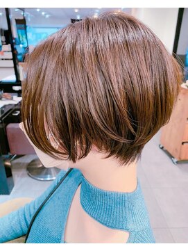 ネオリーブ シュシュ 神保町店(Neolive susu) 畠山雄大 ひし形ショートスタイル・オレンジブラウンカラー