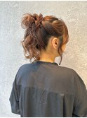 ゆるふわおだんごアレンジ/おだんごアレンジ/ヘアアレンジ