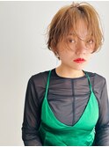Aimee町田　ニュアンスショートボブ×イエローベージュ