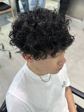 フィフス 天神大名(fifth) プードルパーマハードスパイラルパーママッシュメンズパーマ束感