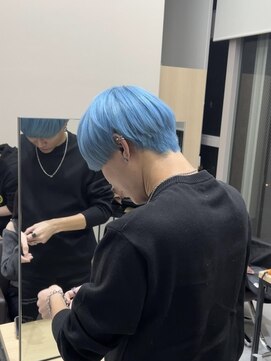 アレンヘアー 函館店(ALLEN hair) 【*pale blue*】色落ちまで綺麗に◎