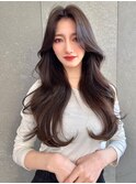 ブリーチ 学割 オリーブベージュ レイヤーカット リタッチ18