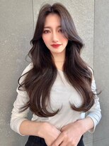 ロンドローズ 名古屋(Lond damaskRose)&nbsp;ブリーチ 学割 オリーブベージュ レイヤーカット リタッチ18