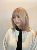 ブロンドベージュ×結べるボブ◎表参道