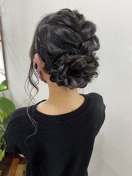 フラム(fulam) 編み込みアップスタイル