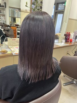 コアフィールフィス(COIFFURE fils) 《見附　今町》ブリーチ　ラベンダーカラー