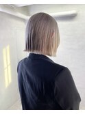 ボブ/ケアブリーチ/ベージュカラー/ブリーチ/ダブルカラー/原宿