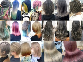 シャルティア 岩国(SHALLTIA)の写真/ハイトーンなら【SHALLTIA】にお任せ◆ダメージレスでガツンと派手髪や韓国風デザイン、ウルフカットも◎
