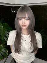 キイ 原宿 表参道(K.e.y)&nbsp;シャギーレイヤー/シャギーウルフ/ハイトーンウルフ/グレージュ