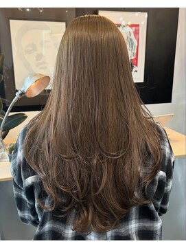 ダブル(W) オリーブベージュ ロングレイヤー