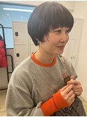 マッシュショート/ショートボブ/ナチュラルブラウン/西千葉